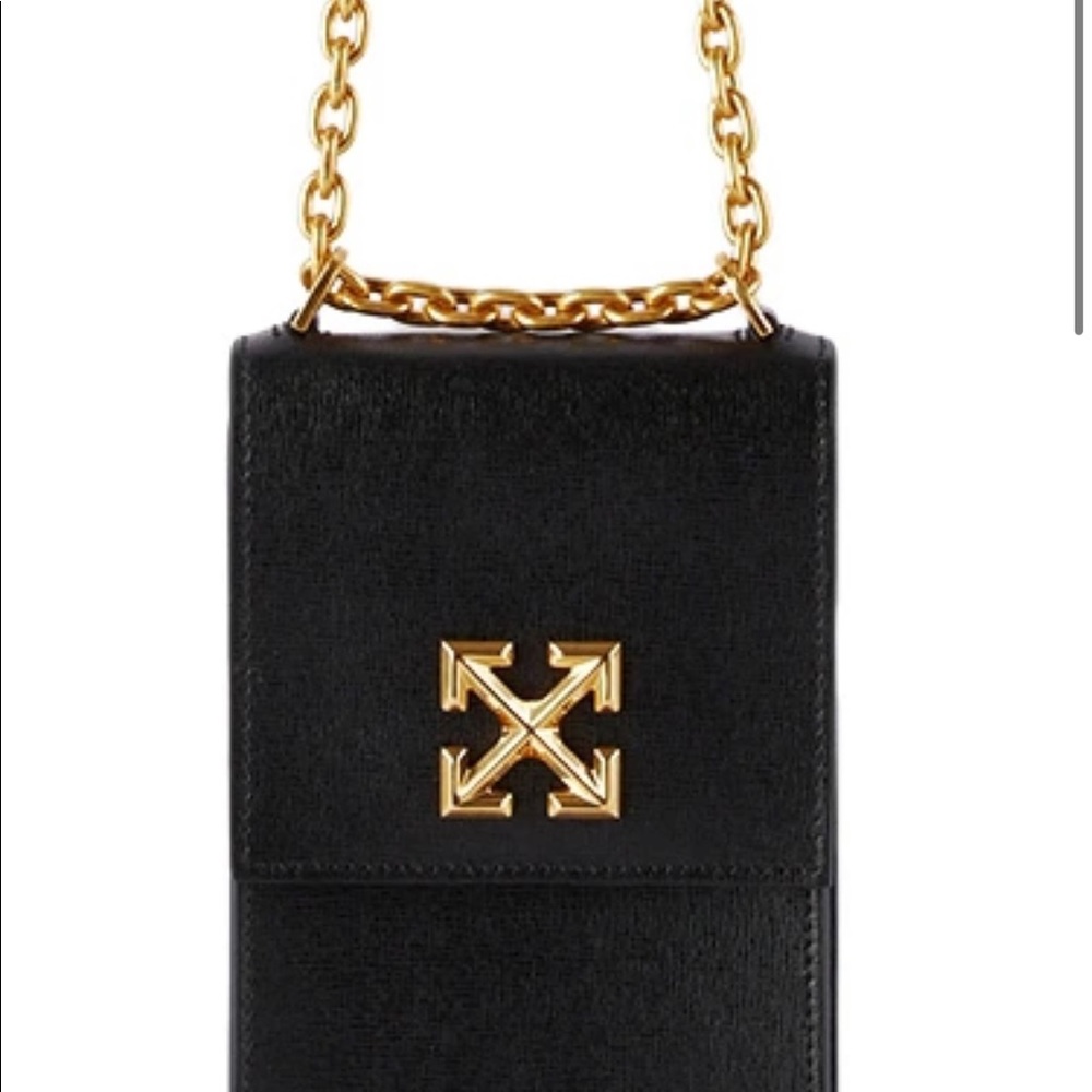 Off - White Black Jitney Vertical Phone Pouch